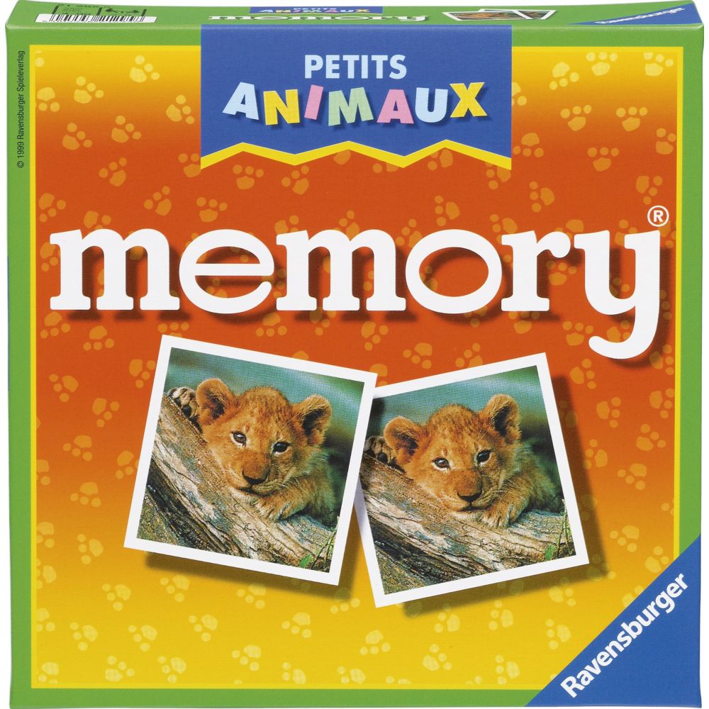 Ravensburger - PETITS ANIMAUX - Jeu de société Grand Memory® - 21295 - Jeux éducatifs