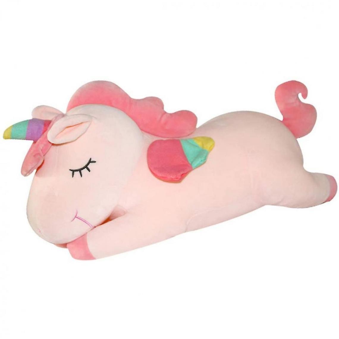 Universal - Licorne peluche animal peluche jouet pour les enfants 15,8 pouces mignonne poupée douce (rose) - Animaux