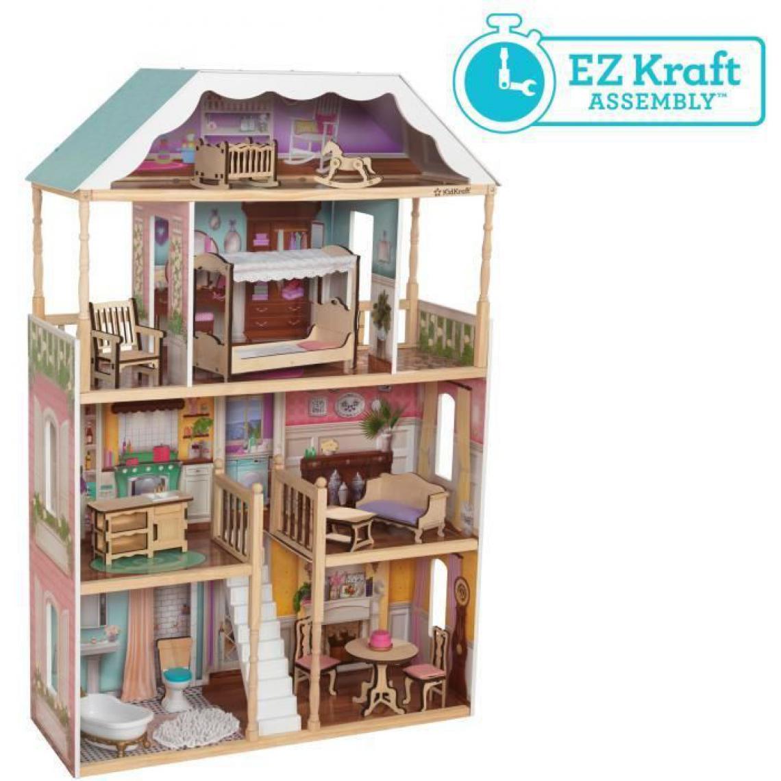 KidKraft - Maison de poupées Charlotte - Jeux éducatifs