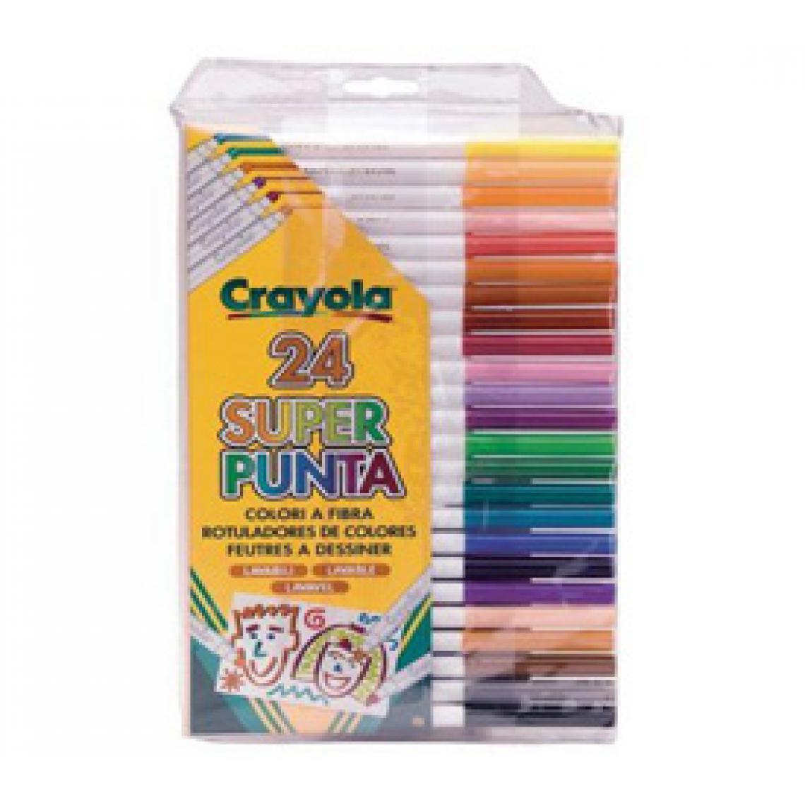Crayola - 24 Feutres à dessiner CRAYOLA - Dessin et peinture