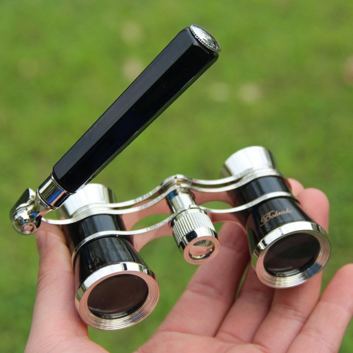 Wewoo - Télescope à double cylindre en métal avec poignéechrome 3 x 25 noir - Jeux éducatifs