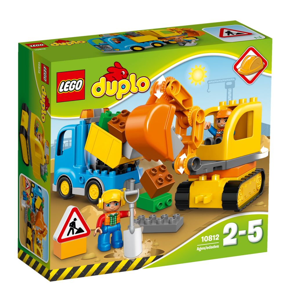 Lego - LEGO® DUPLO® Ma ville - Le camion et la pelleteuse - 10812 - Briques Lego