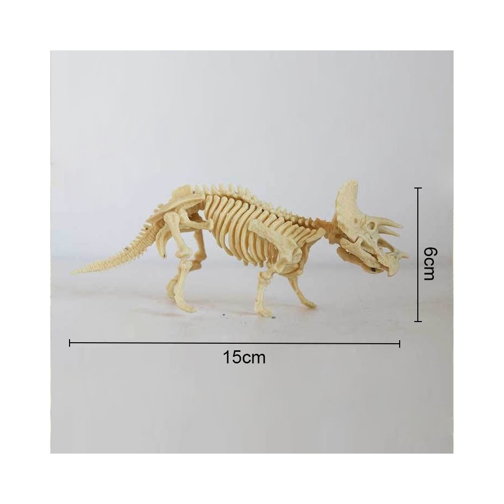 Wewoo - Jeu construction DIY Tricératops assemblés squelette archéologique Excavation Jouets Simulation Fossil Modèle Manuel - Briques et blocs