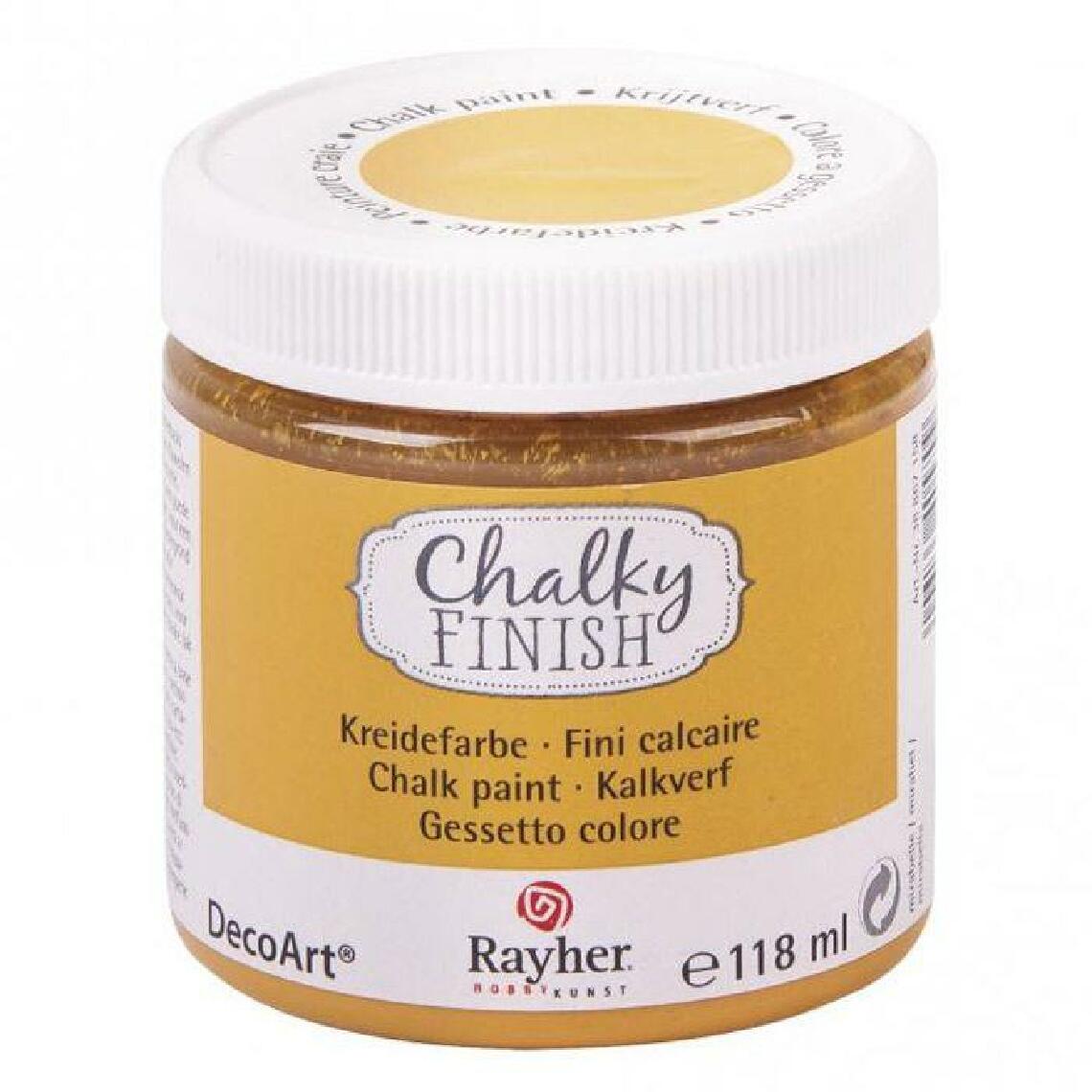Rayher - Peinture-craie Chalky Finish 118 ml - Orange mirabelle - Ardoises et tableaux