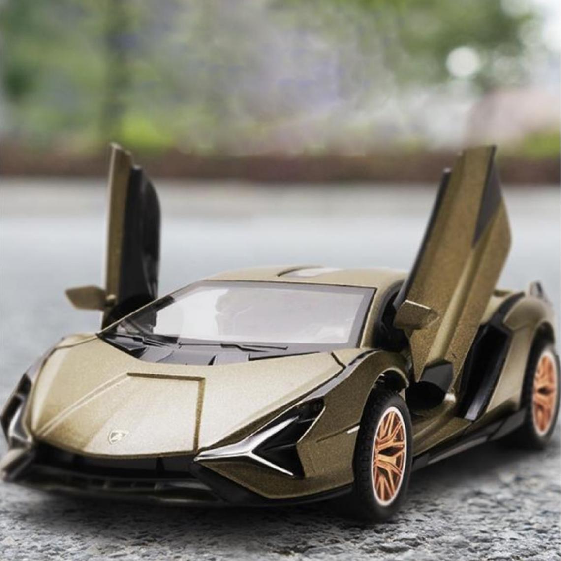 Universal - 1: 32 Alloy Lamborghini Fairy Toy Car Roadster Metal Die Casting Co., Ltd. Voiture de course Acoustique et Lumière Cadeau pour enfants | Voiture de jouet de coulée sous pression (vert lime) - Voitures