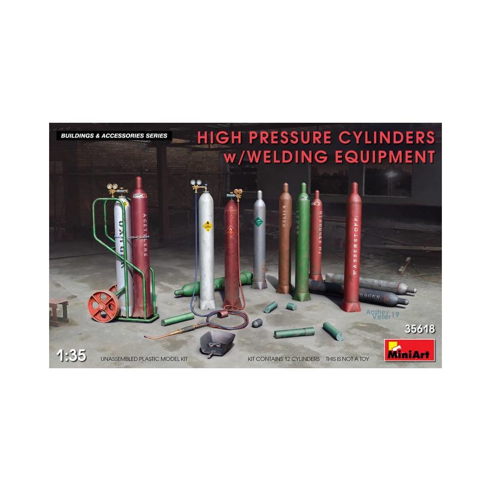 Mini Art - High Pressure Cylinders W/welding Equipment - Décor Modélisme - Accessoires maquettes
