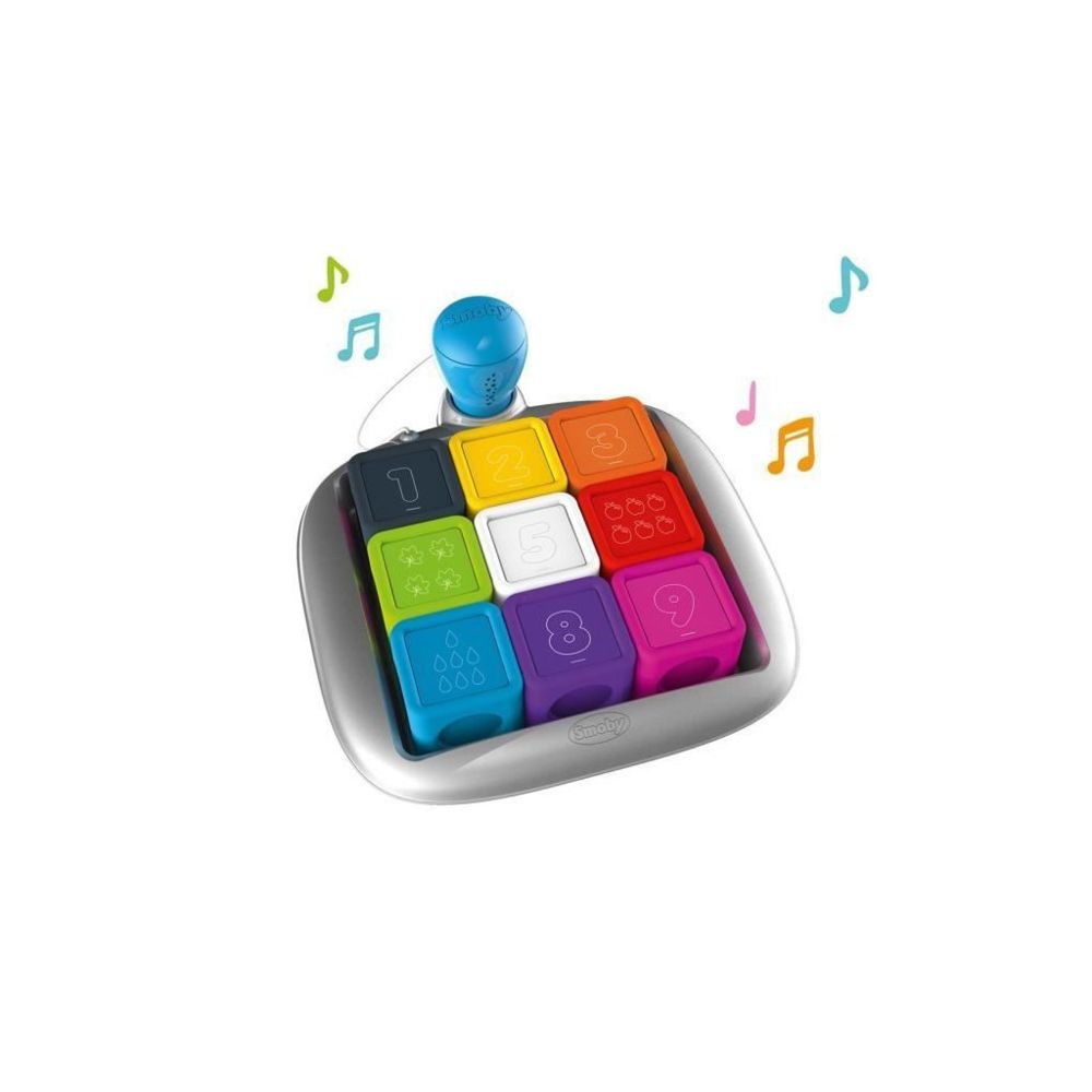 marque generique - SMOBY SMART Cubes Malins - 3 Modes de Jeu - Apprentissage Couleur / Chiffres - Jeux éducatifs