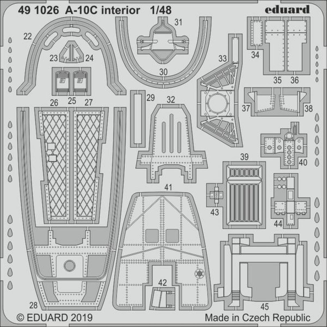 Eduard - A-10C interior for Italeri - 1:48e - Eduard Accessories - Accessoires et pièces