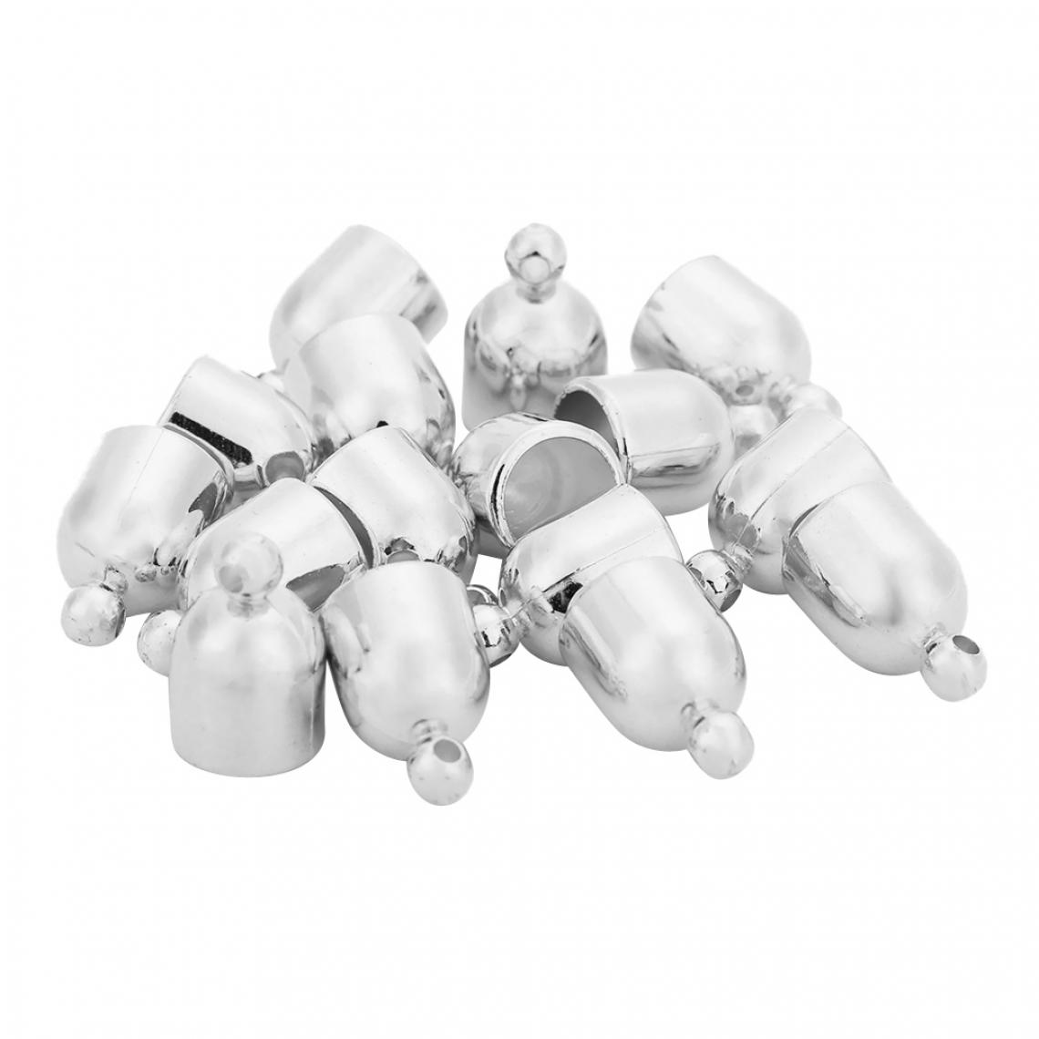 marque generique - 100x clochettes en forme de clochettes perles finit bijoux découvertes casquettes or - Perles