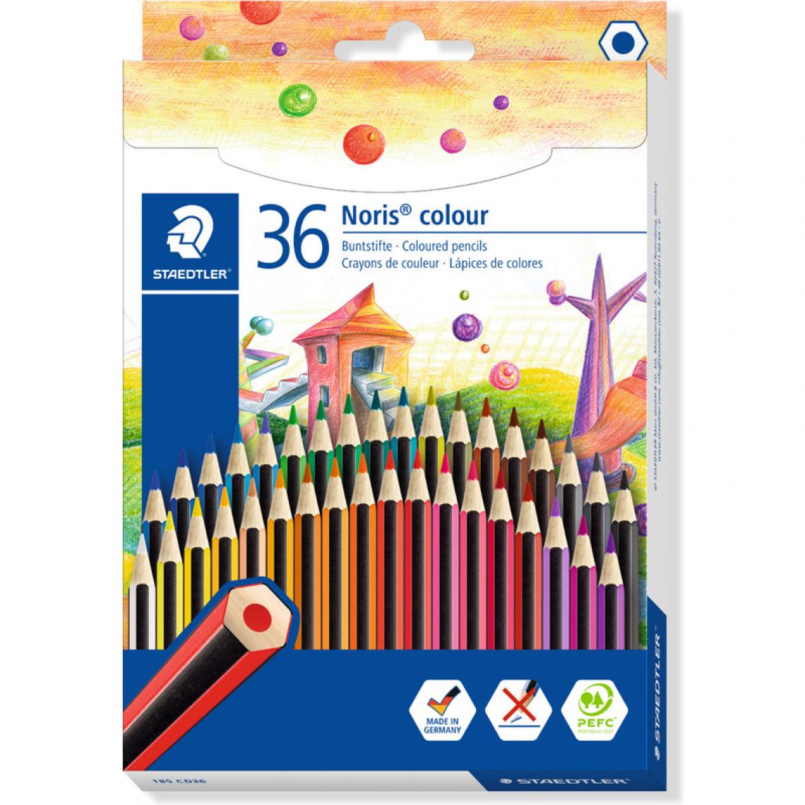 Staedtler - STAEDTLER Crayon de couleur Noris Colour, étui carton de 36 () - Bricolage et jardinage