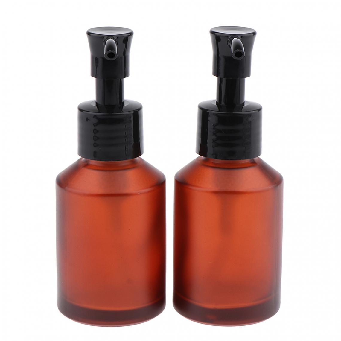 marque generique - 2pcs vide spray pompe bouteille rechargeable cosmétiques lotions bouteille verre 100ml - Maquillage et coiffure