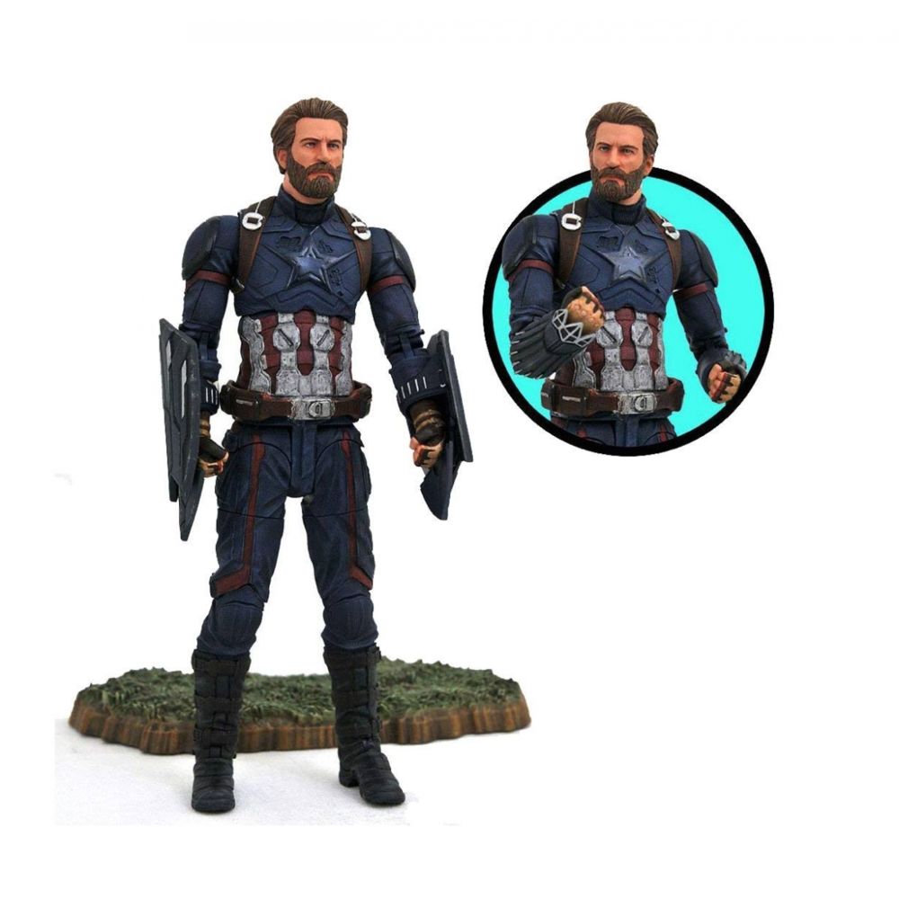 Diamond Select Toys - Avengers Infinity War - Select figurine Captain America 18 cm - Films et séries
