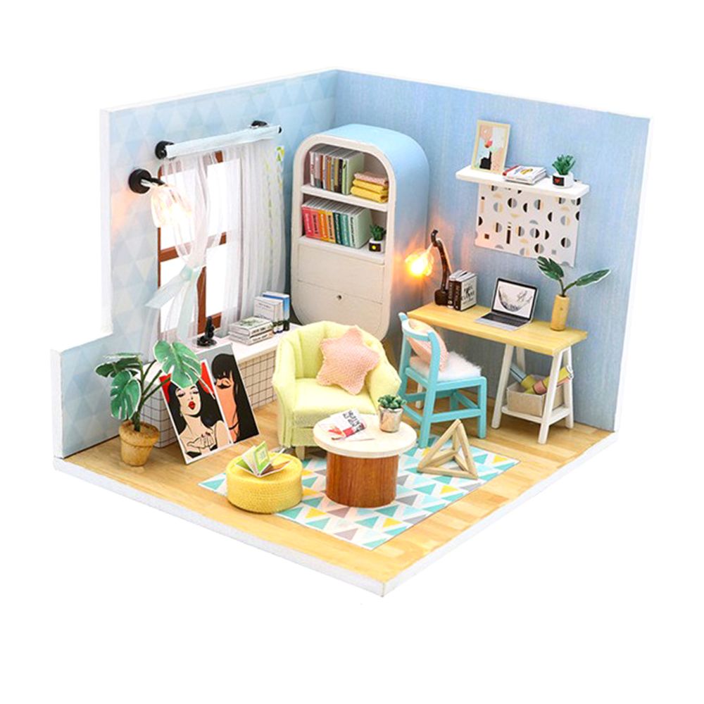 marque generique - 1/24 Maison de poupée miniature bricolage en bois - Poupées