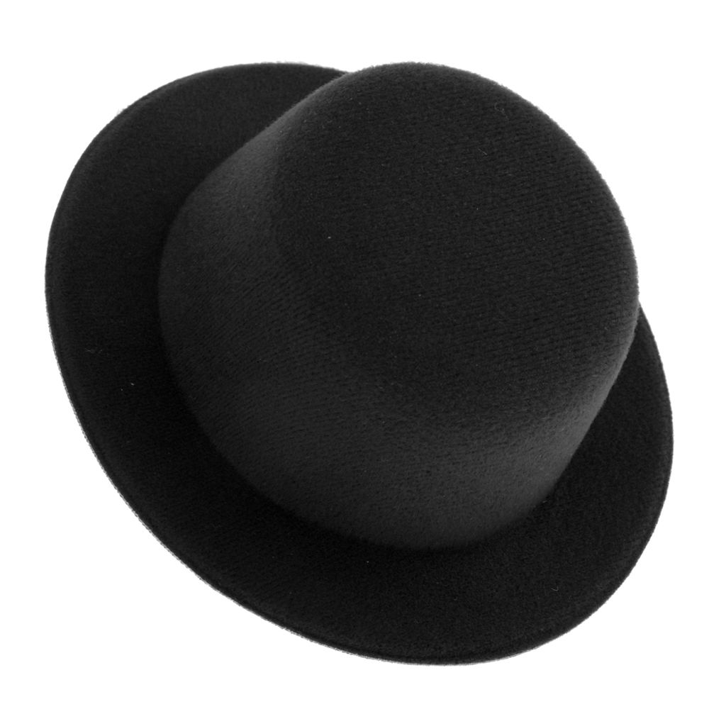marque generique - 1/3 bjd feutre haut-de-forme élégant classique casquette formelle pour sd luts yosd noir - Poupons