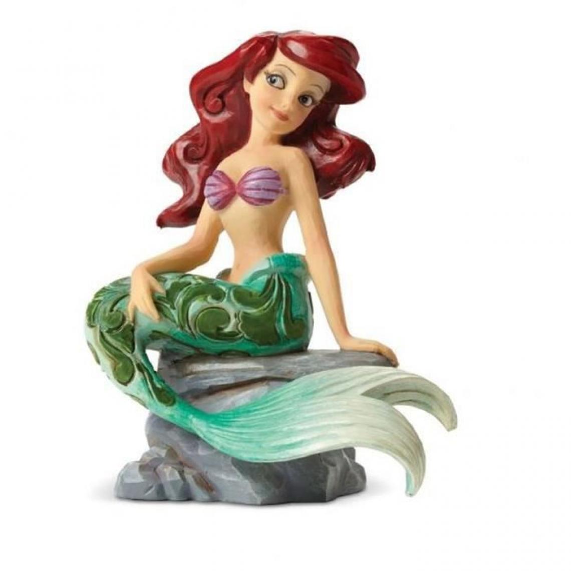 Enesco - Figurine Disney - ENESCO - La Petite Sirene : Ariel Assise sur un Rocher - Mangas