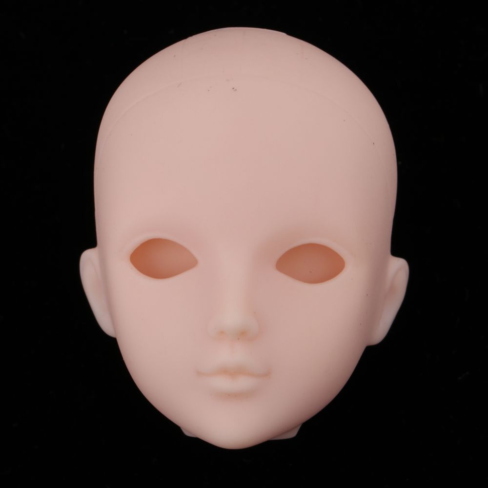 marque generique - 1/6 tête de poupée fille réaliste sans yeux pour pj bjd xinyi parties du corps - Poupons