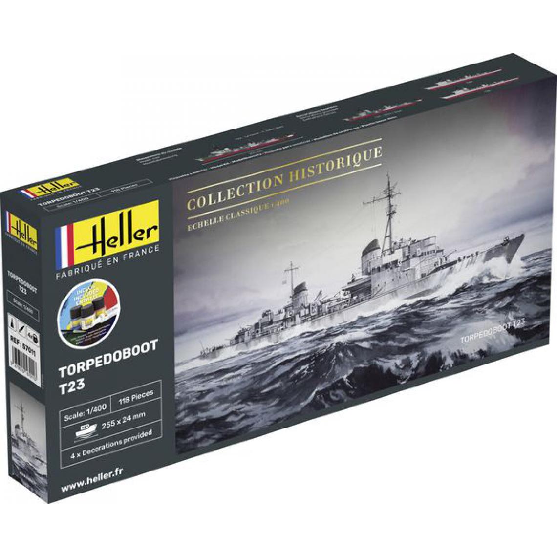 Heller - Starter Kit Torpedoboot T23 - 1:400e - Heller - Accessoires et pièces
