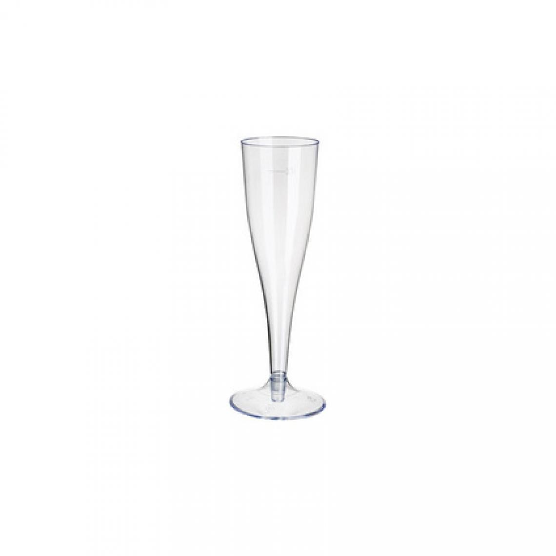 Starpak - STARPAK Flûte à champagne en plastique, 0,1 l, transparent () - Cuisine et ménage