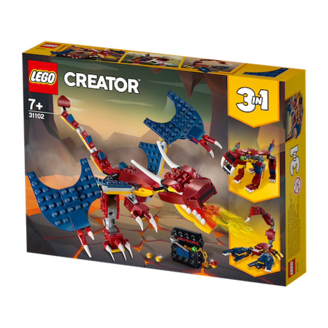 Lego - 31102 Le dragon de feu LEGO® Creator - Briques Lego