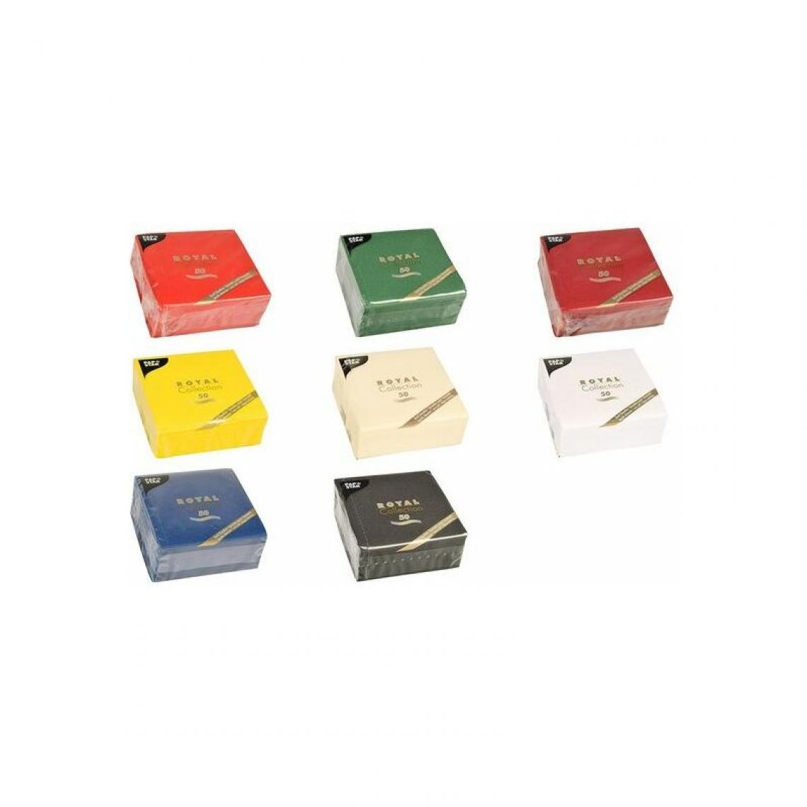 PAPSTAR - PAPSTAR Serviettes de cocktail 'ROYAL Collection', rouge () - Kits créatifs