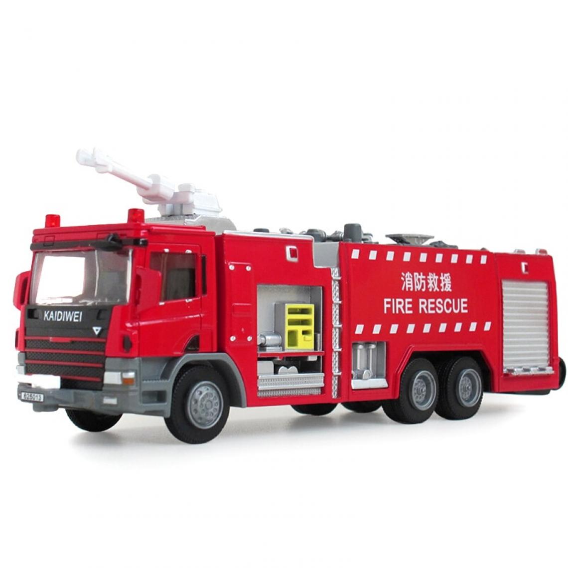 Universal - Modèle en alliage de la série de protection contre l'incendie de qualité 1: 50, modèle d'ingénierie de moulage sous pression simulé, jouet amusant pour les enfants(Rouge) - Voitures