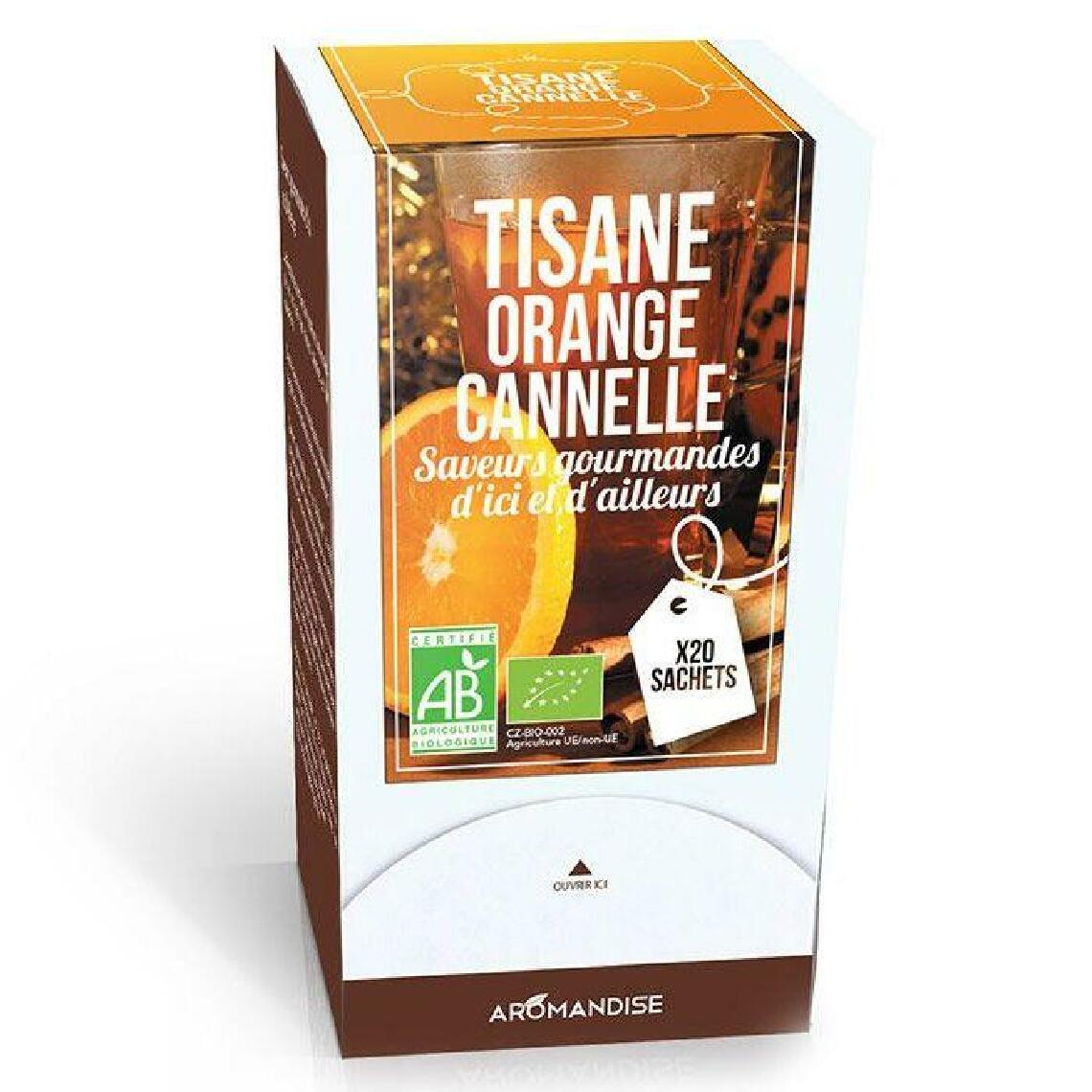 Aromandise - Tisane orange et cannelle biologique - 20 sachets - Kits créatifs