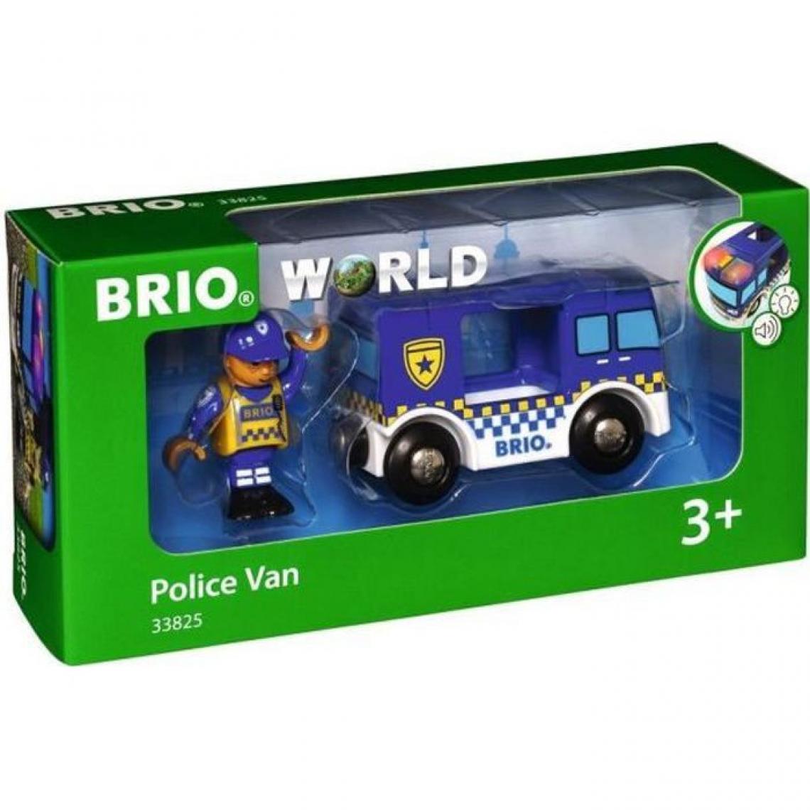 BRIO - Brio World Camion de Police Son et Lumiere - Accessoire son & lumiere Circuit de train en bois - Ravensburger - Des 3 ans - 3382 - Hélicoptères RC