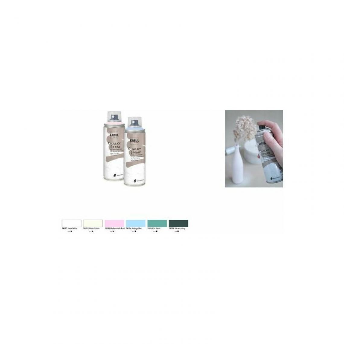 Kreul - KREUL Peinture aéorosol CHALKY SPRAY, Sir Petrol, 200 ml () - Bricolage et jardinage
