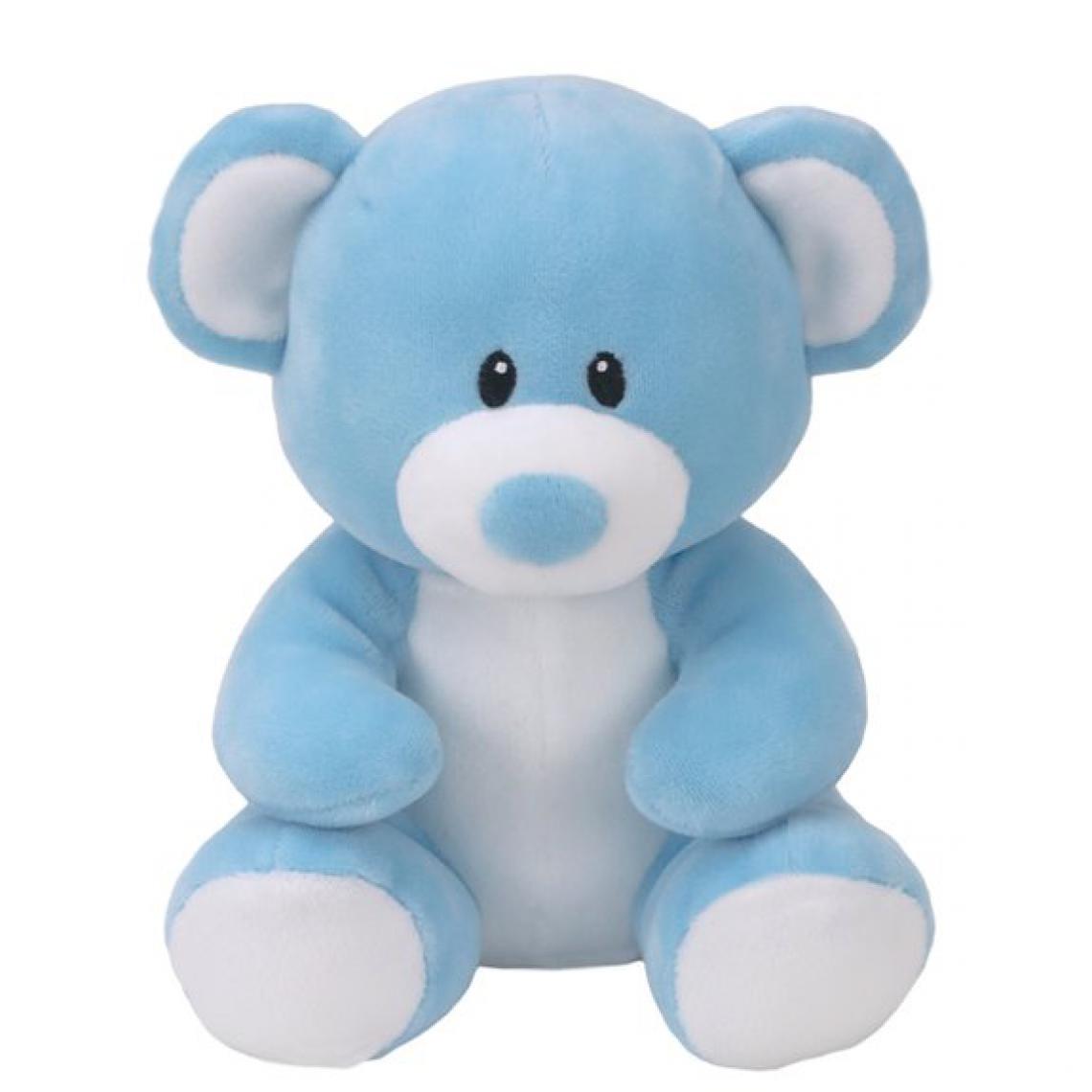 Ludendo - Baby Ty - Peluche Lullaby l'Ours bleu 20 cm - Animaux