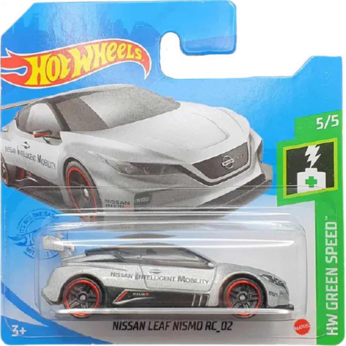 Hot Wheels - véhicule Nissan Leaf Nismo RC_02 HW Green Speed 5/5 - Voiture de collection miniature
