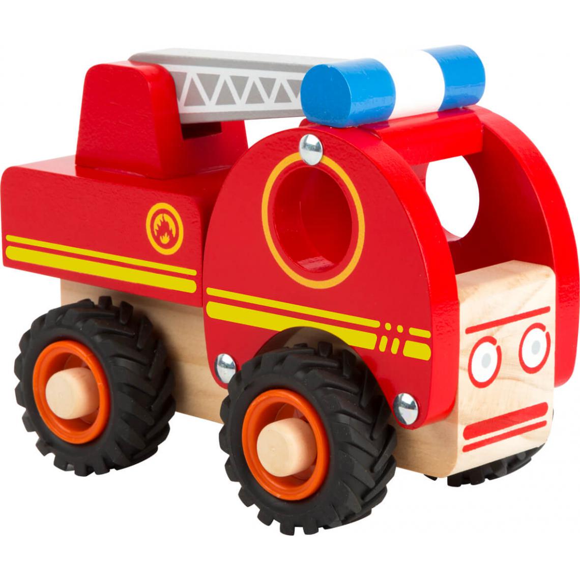 Small Foot - Camion de pompiers en bois - Animaux