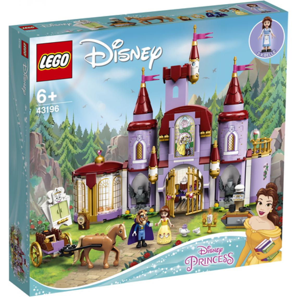 Lego - LEGO 43196 Disney Le château de la Belle et la Bete, jouet du film Disney avec mini figurines - Briques Lego