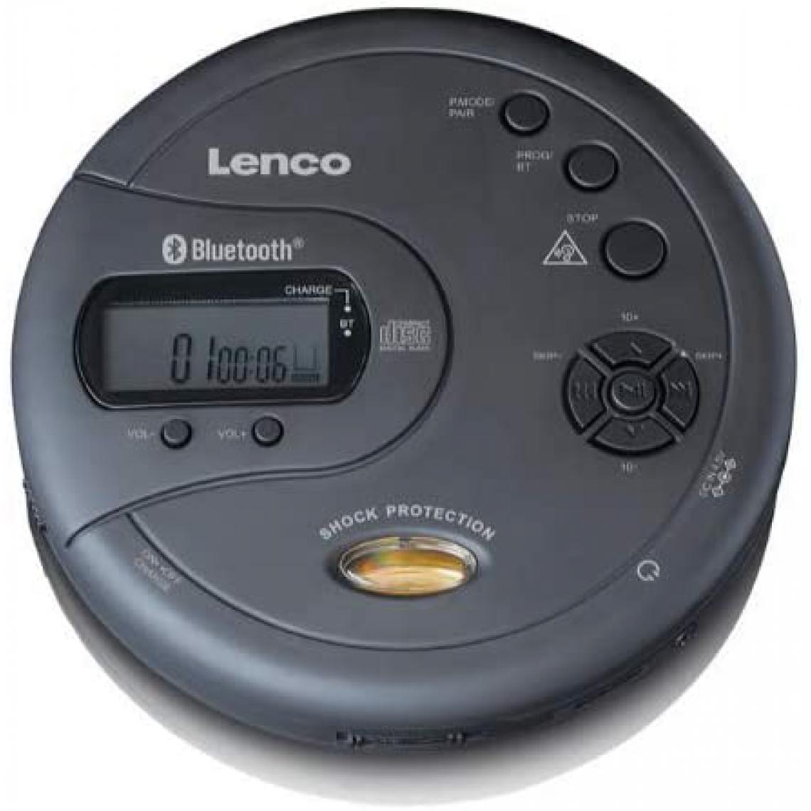 Lenco - lecteur CD Portable MP3 BLUETOOTH Antichoc noir - Radio, lecteur CD/MP3 enfant