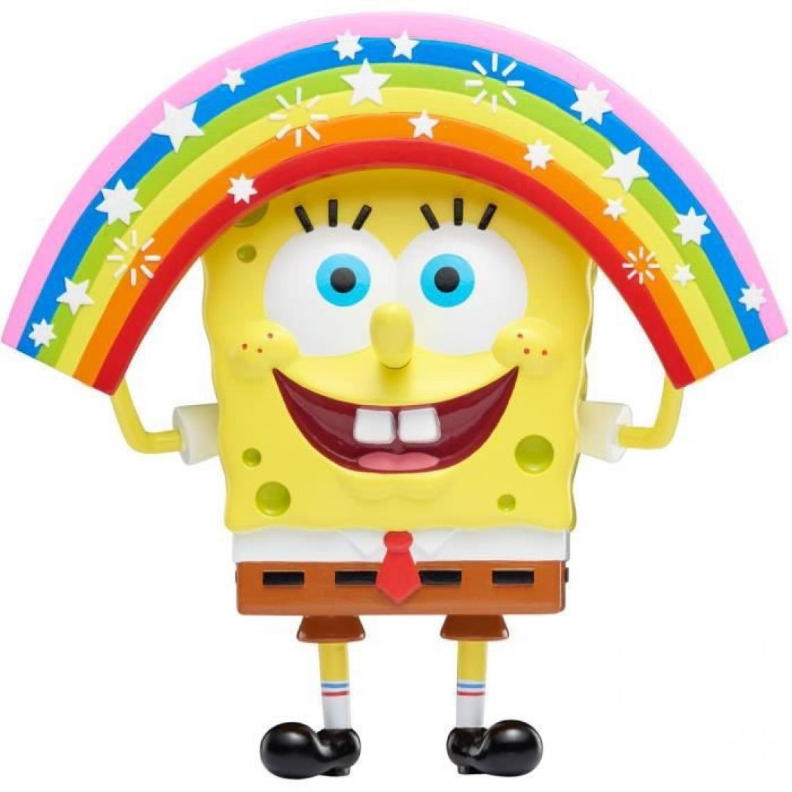 Auldey - Figurine Bob l'Eponge de collection - Taille 20 cm - Masterpiece MEMES - Rainbow SpongeBob - Films et séries