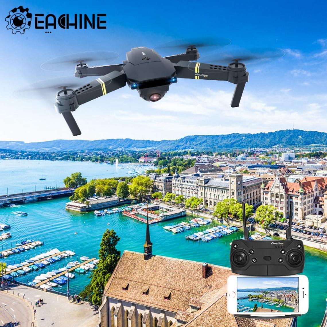 Universal - E58 télécommandé quadcopter mini drone wifi fpv professionnel avec 4K grand angle HD caméra bras pliable racing de nitos | télécommandé hélicoptère(Le noir) - Drone