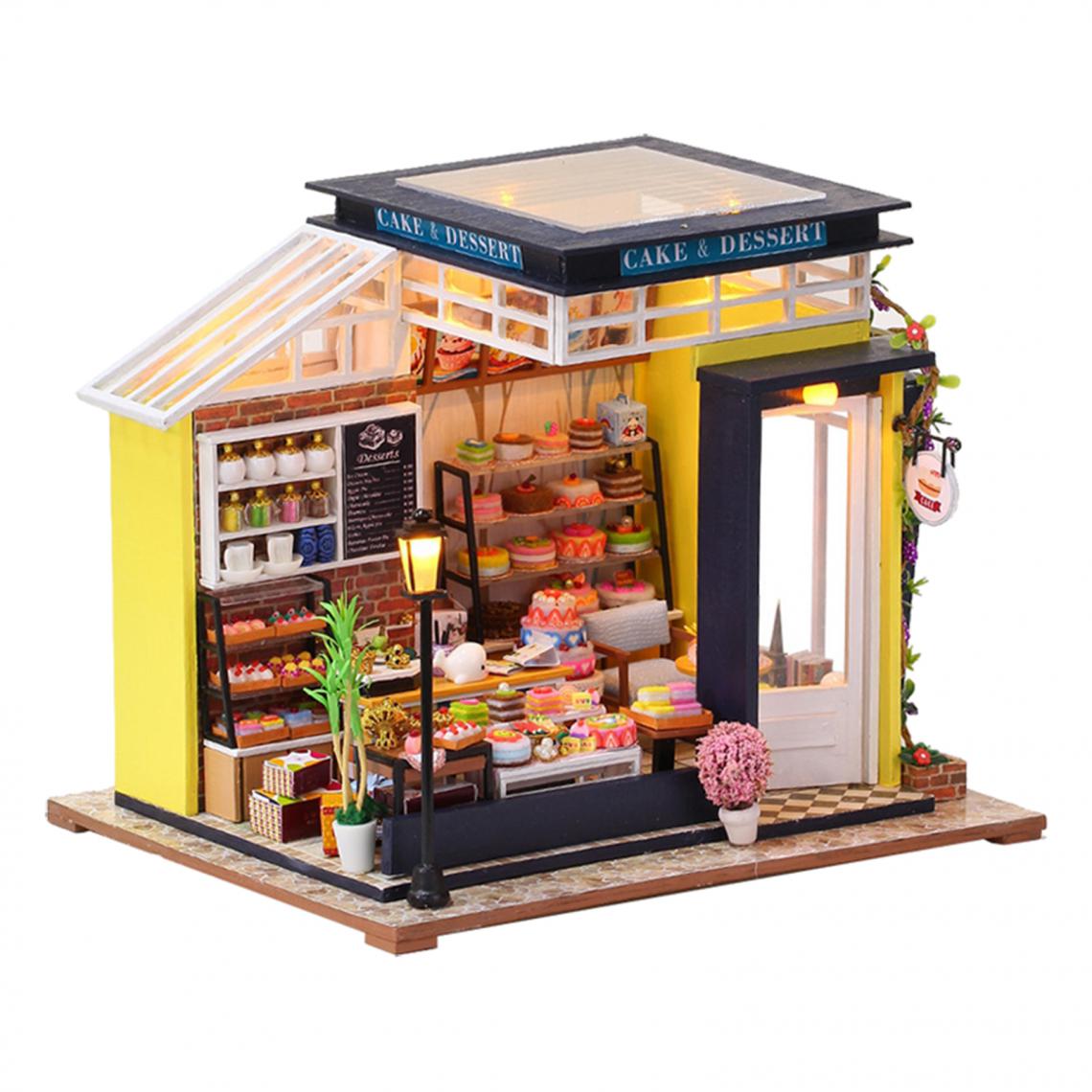 marque generique - Miniature DollHouse Baking Shop Kit Fantasy Jouets éducatifs Cadeau Romantique Avec Couvercle - Kit d'expériences