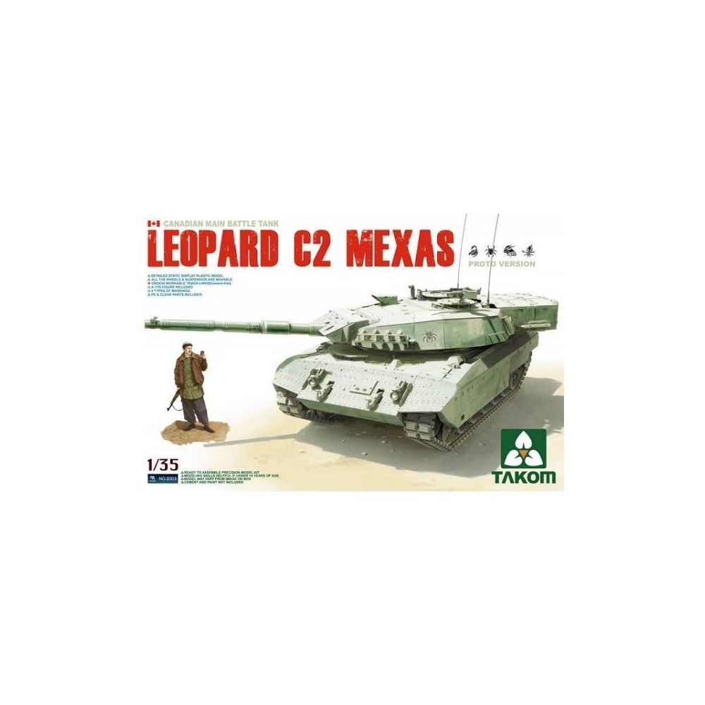 Takom - Maquette Char Leopard C2 Mexas - Bateaux