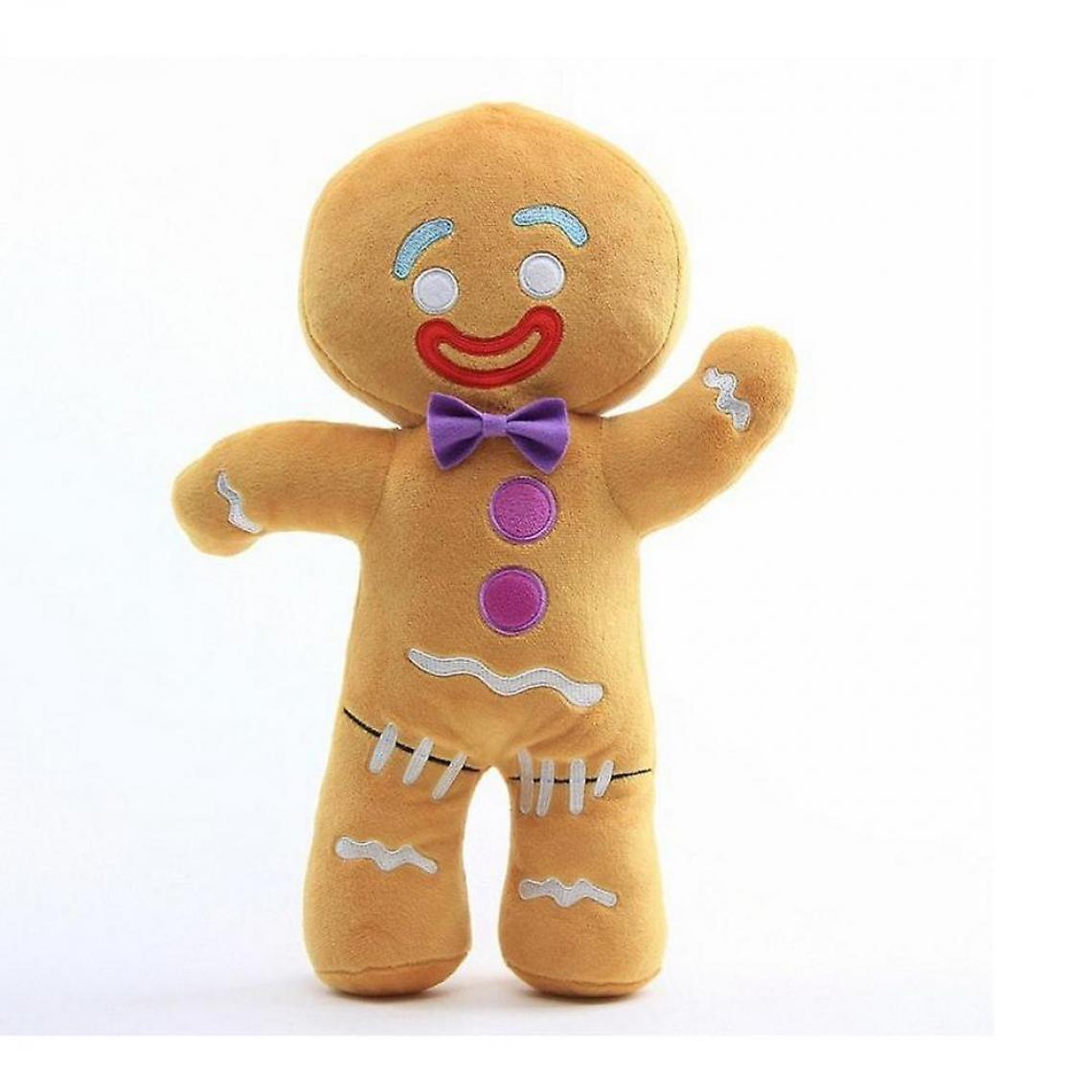 Universal - Shrek Adventure Gingerbread Man, peluche grise, poupée douce (marron) - Doudous