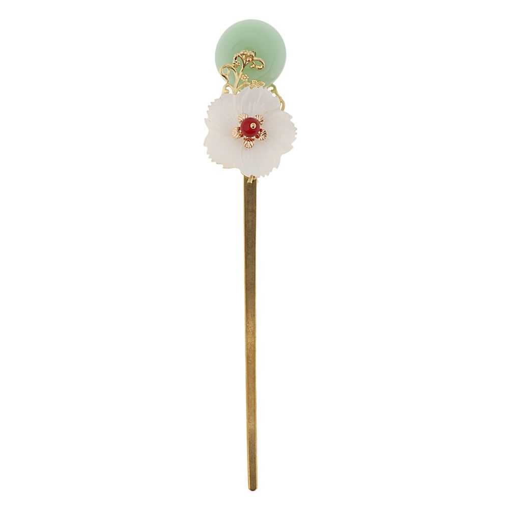 marque generique - Épingle à cheveux vintage en alliage de fleurs chinoises avec pampilles - Perles