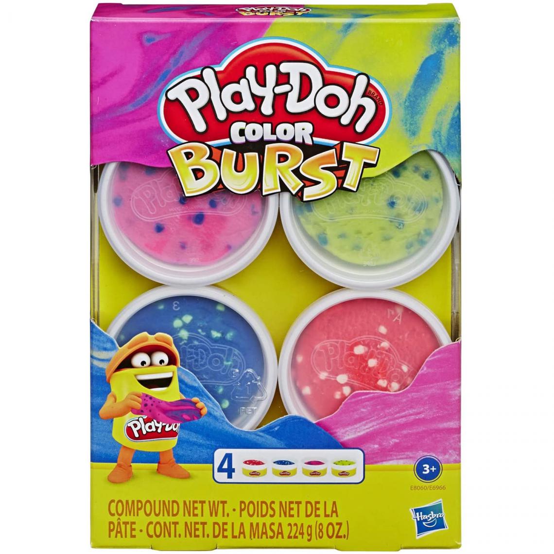 Hasbro - Hasbro E8060EU40 - Play-Doh - 4 pots explosion de couleurs - Modelage