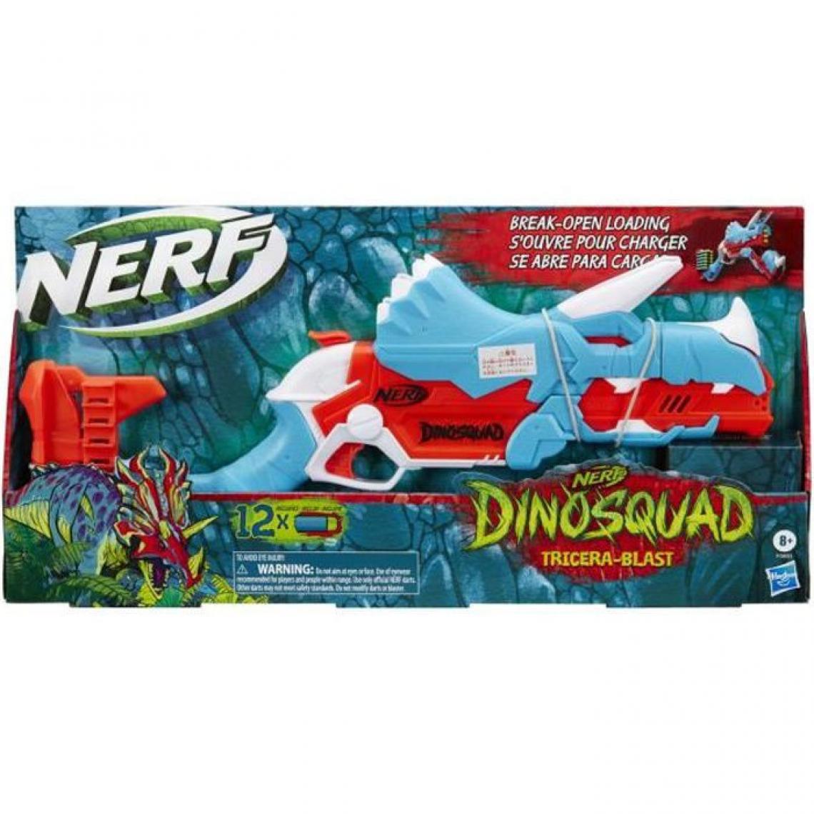 Nerf - NERF DinoSquad Tricerablast - Jeux de tir - Pistolet a fléchettes - Jeux d'adresse