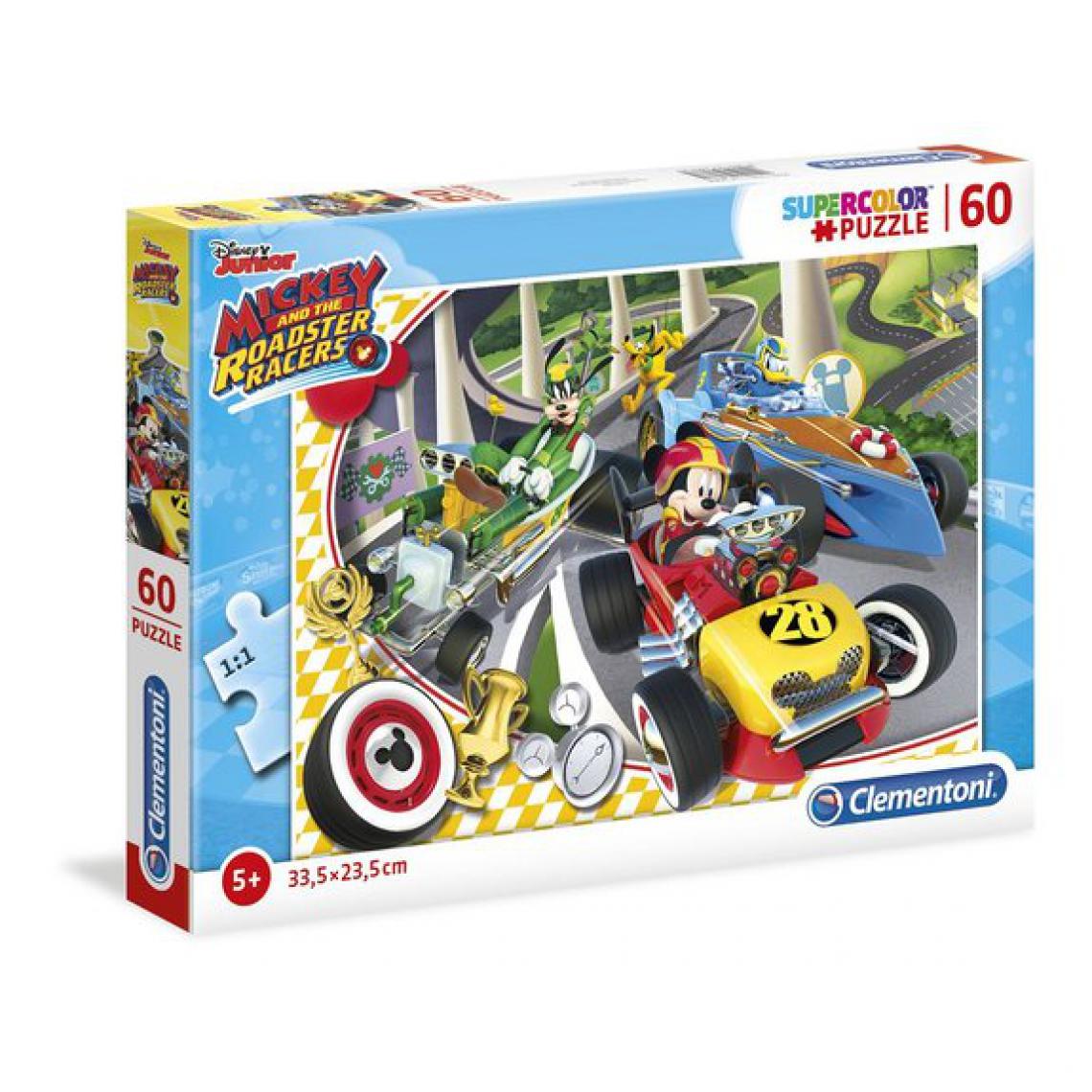Ludendo - Puzzle - Supercolor 60 pièces – Mickey et ses amis - Animaux