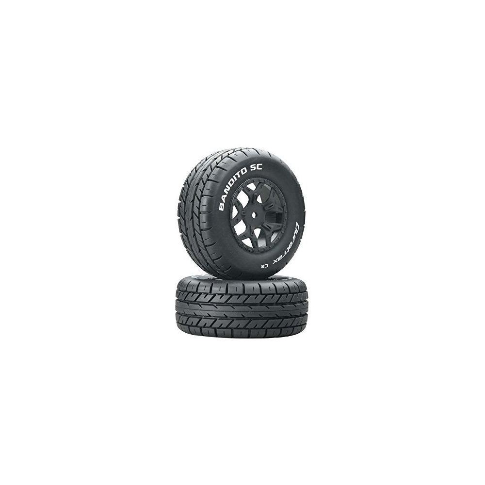 Duratrax - Bandito SC Tire C2 Mntd Losi Ten SCTE 4x4 (2) - Accessoires et pièces