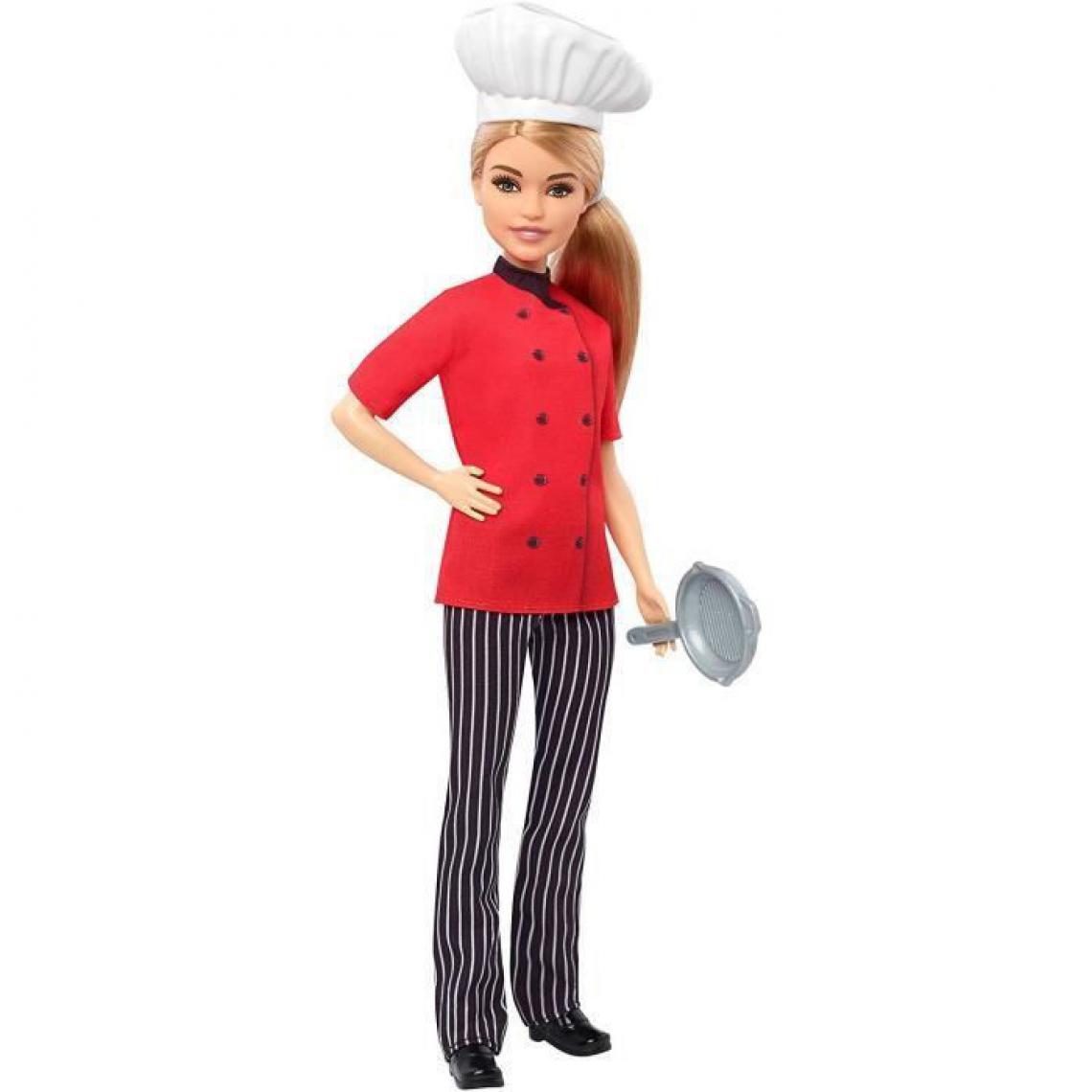Barbie - BARBIE - Barbie Chef Cuisiniere - Poupee Mannequin - Theme Metiers - Poupées mannequins