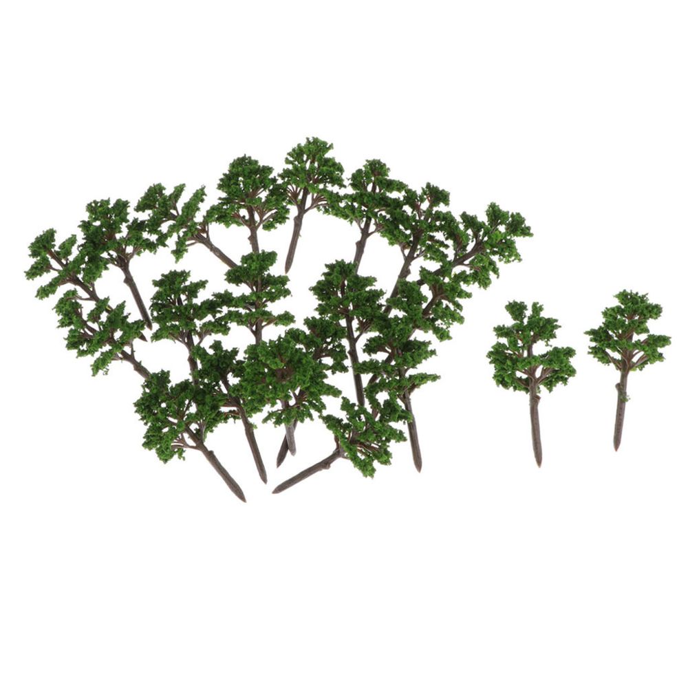 marque generique - 20 pièces pin modèle arbres paysage train chemin de fer parc paysage mise en page d002 - Accessoires maquettes