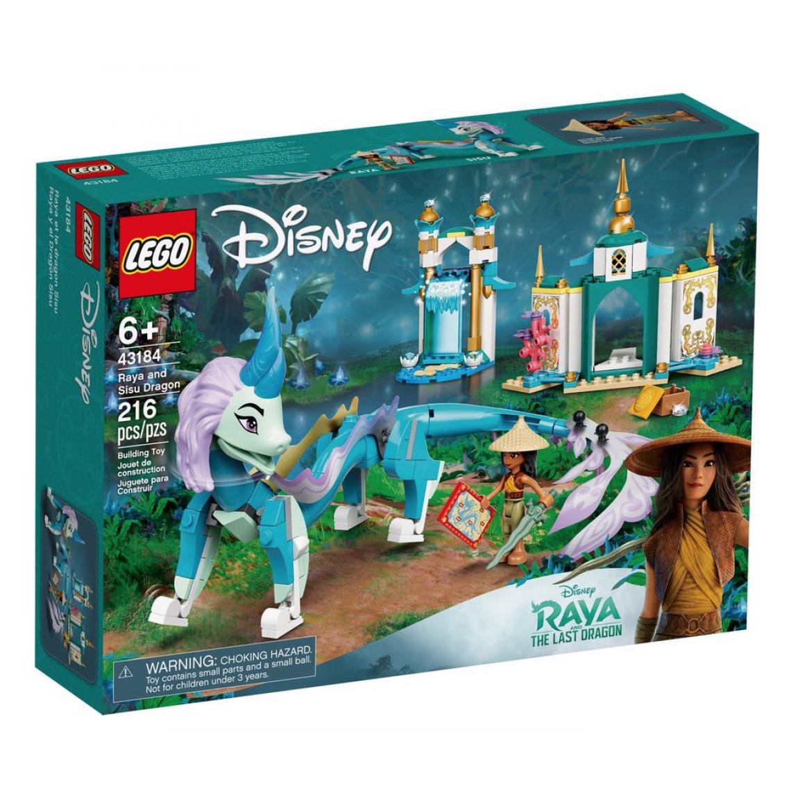 Lego - 43184 Raya et le dragon Sisu, Lego Disney Princess - Briques Lego