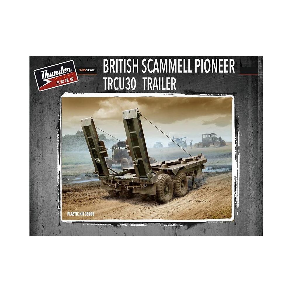 Thunder Model - Maquette Camion British Scammell Pioneer Trcu30 Trailer - Camions