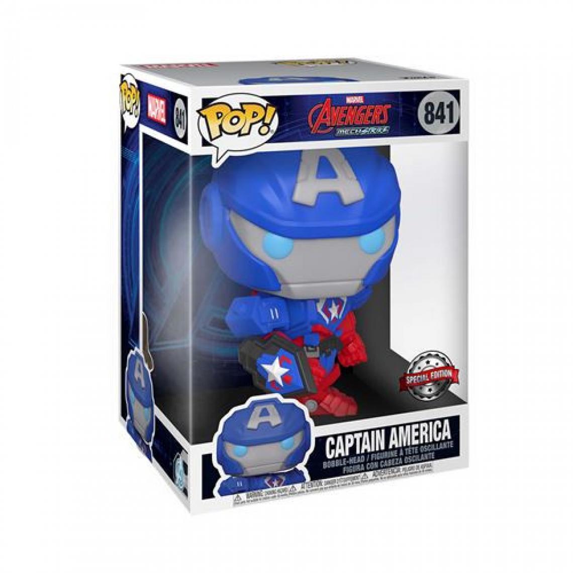 Funko - Figurine Funko Pop Jumbo Marvel Mech Strike Captain America - Animaux
