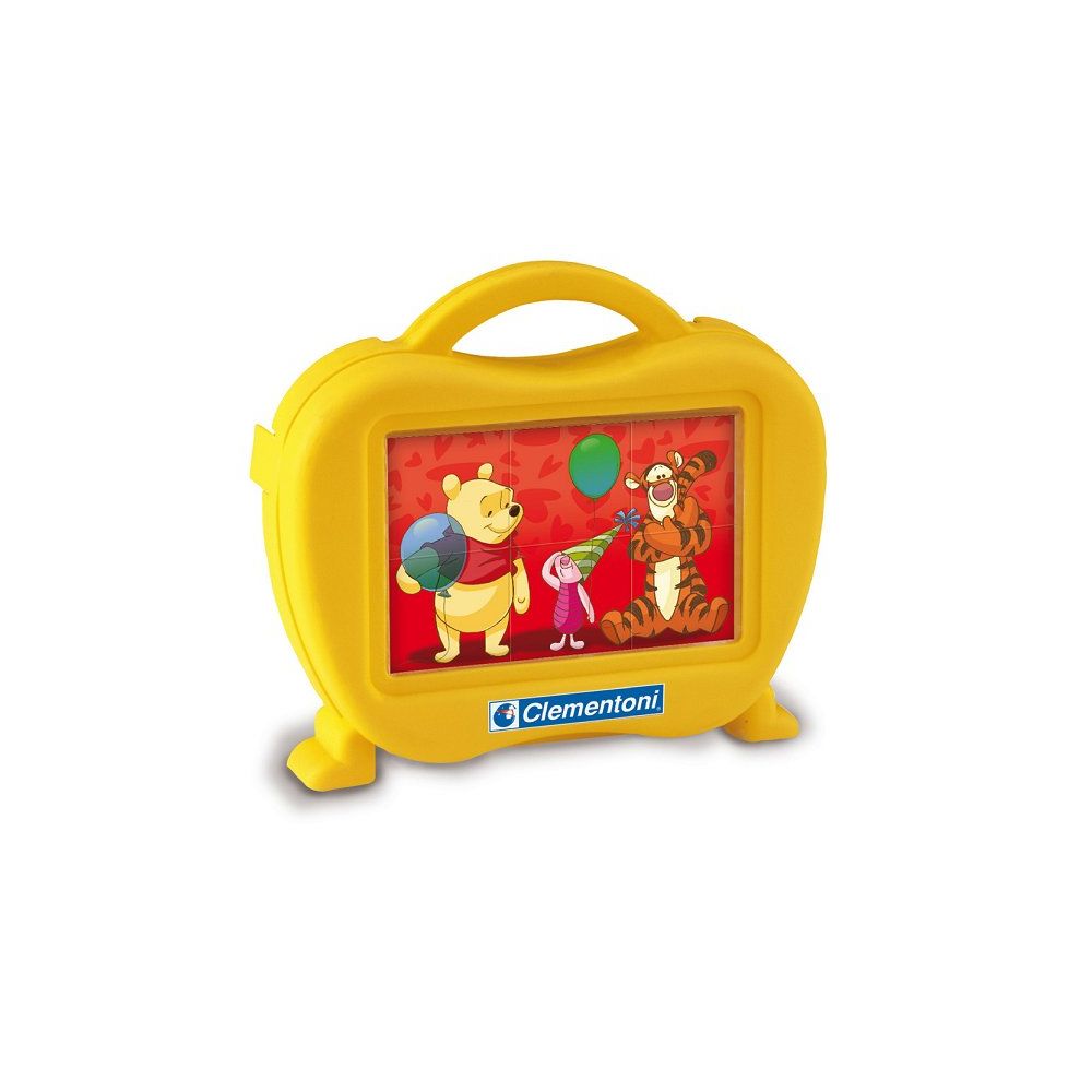 Clementoni - Puzzle 6 cubes Disney : Winnie l'ourson - Jeux d'encastrement