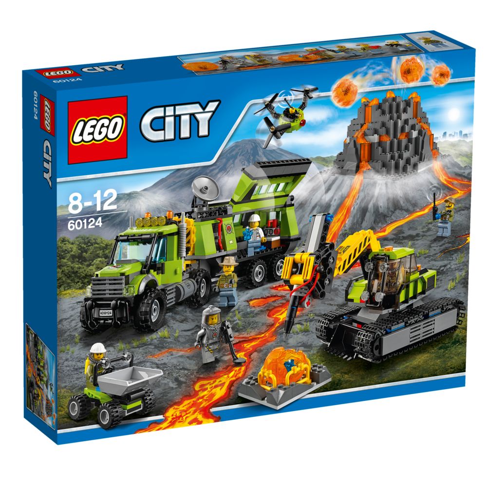 Lego - La base d'exploration du volcan - 60124 - Briques Lego
